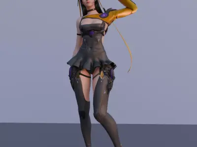 Luna defult 3D model