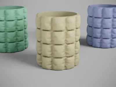 Puffy Pen Holder Free 3D print model
