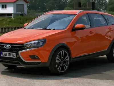 2023 LADA Vesta SW Cross 3D model