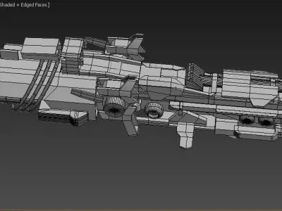 space-fighter gun 3D model