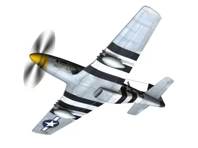 North American P-51D Mustang - Geraldine 3D model