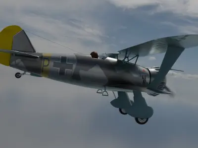 Henschel HS 123 3D model