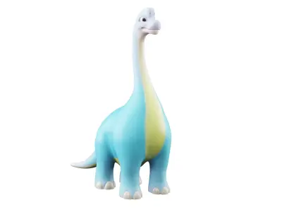 Cartoon Dinosaur Brachiosaurus 3D model