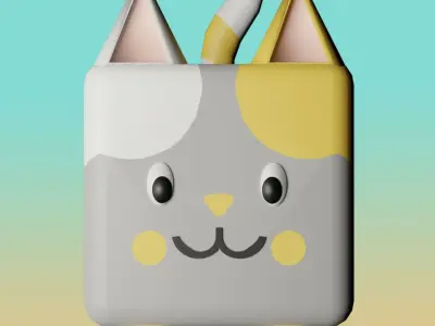 Cube Pets Low-poly 3D model