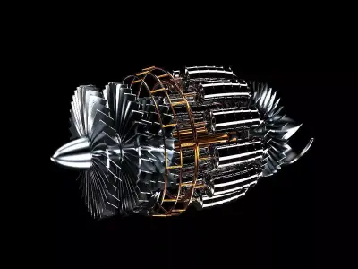 turbine aircraft 3D model