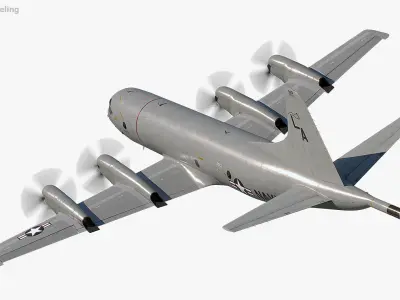 P-3 Orion Low-poly 3D model