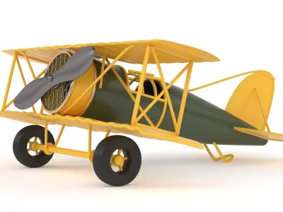 Vintage Airplane 3D model