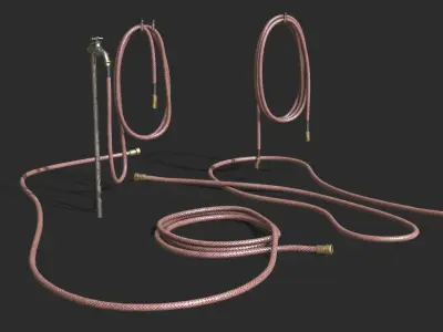 Garden Hose Low-poly 3D model