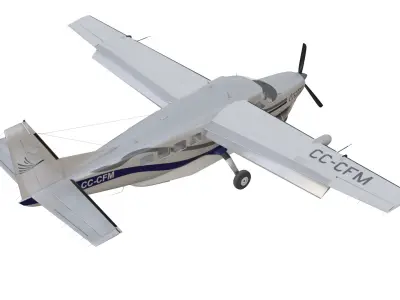 Cessna 208B Grand Caravan Low-poly 3D model