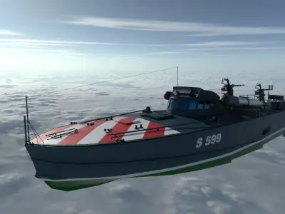MAS - Italiano torpedo boat 3D model