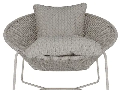 Lounge chair cushions for outdoor 3D model