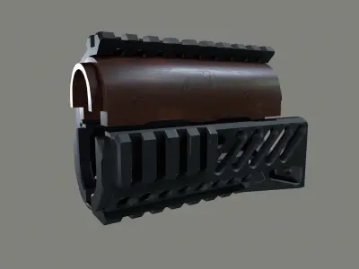 AK B-11 Zenit handguard  Low-poly 3D model