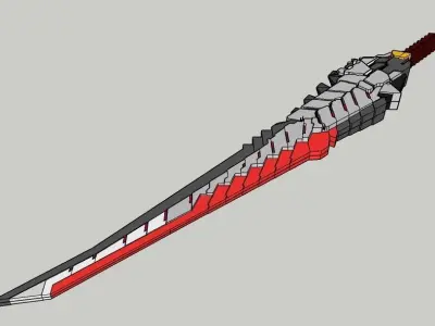 Blood Dragon Sword 3D print model purchase