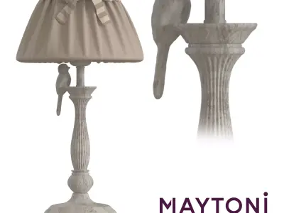 Table lamp Bird ARM013-11-W Maytoni Classic Free 3D model
