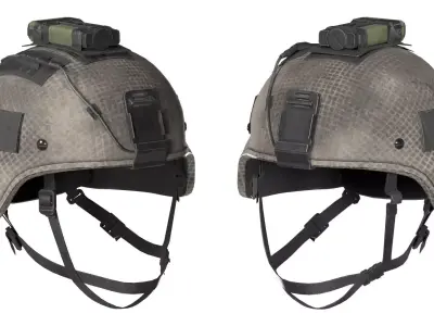 MICH HELMET LOW CUT Low-poly 3D model