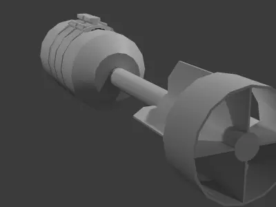 Bombs pack for DS2 downthrow FPV drone Low-poly 3D model