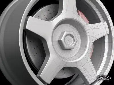 Alfa 75 rim 3D model