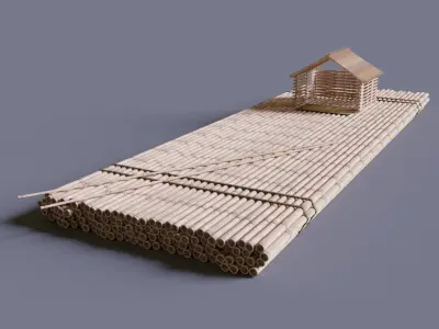 Peruvian Boats 3D model