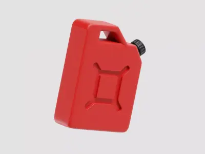 Gallon Jerry Gas Fuel Can container Low-poly 3D model