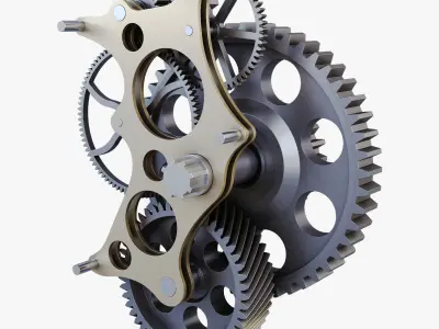 Gear mechanism v 4 3D model