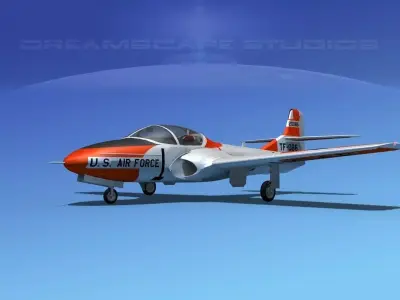 Cessna T-37 Tweetybird V03 USAF 3D model