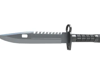 M9 Bayonet Low Poly Low-poly 3D model