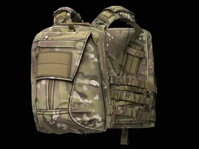 Crye Precision AVS V2 Low-poly 3D model