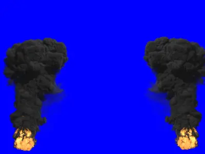 FumeFX Large Scale Smoke and Fire 3D model