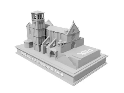 Basilica of Saint Francis of Assisi 3D print model
