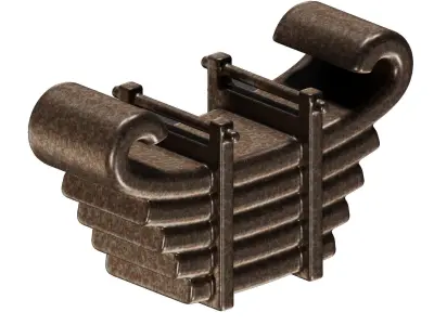 Rusty Bus Leaf Spring 3D model