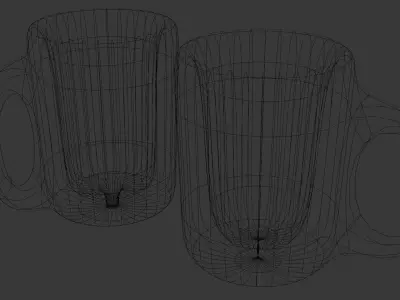 Low Poly Cup 3D Model OBJ BLEND  Ideal for Games Renderings FREE Free low-poly 3D model
