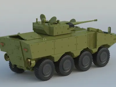 Iveco SuperAV 8x8 Armored Vehicle 3D model