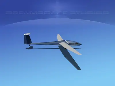 DG-400 17-Metre Sailplane  V11 3D model