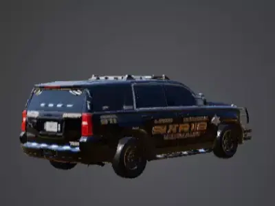 Sheriff SUV Vehicle Police Patrol 3D 3D model