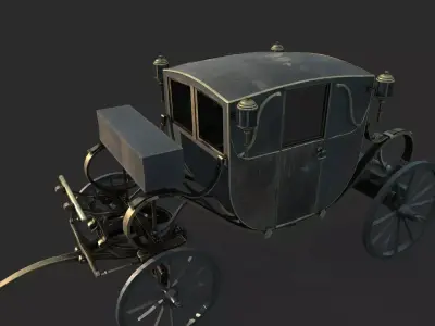 Late 19th century classical carriage carriages 3D model purchase