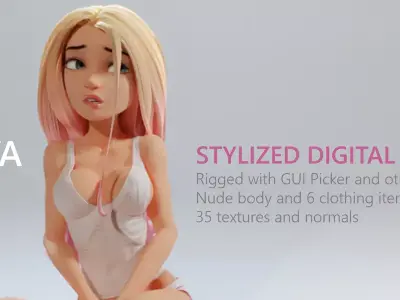 Anya Digital Actor Free 3D model