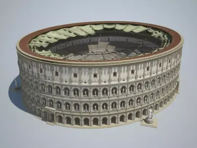 Colosseum New Undamaged 3D model