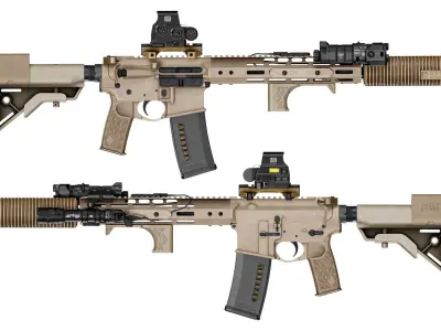 MAGPUL EMAG Low-poly 3D model