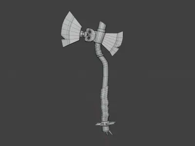 3D BATTLE AXE Free low-poly 3D model