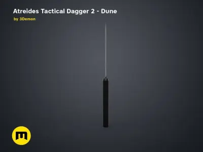 Atreides Tactical Dagger 2 - Dune 3D print model purchase
