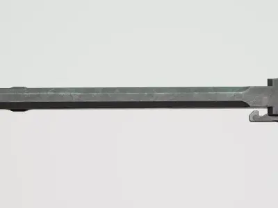 Colt - AR-15 Charging Handle - Replica Low-poly 3D model