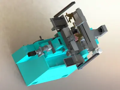 Automatic loading of centerless grinding machine 3D model
