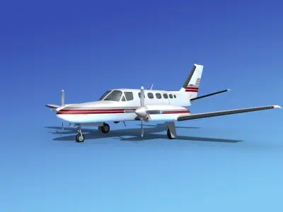 Cessna 441 Conquest II V09 3D model
