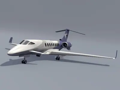 Business jet concept  3D model