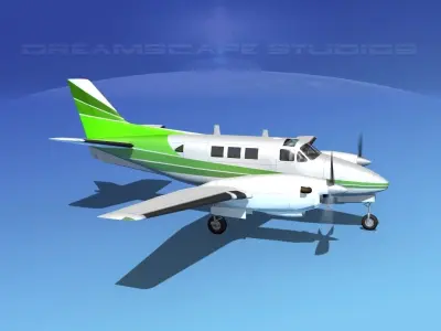 Beechcraft King Air C90 V01 3D model