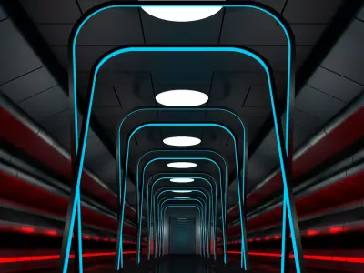 Sci Fi Interior 3D model 94