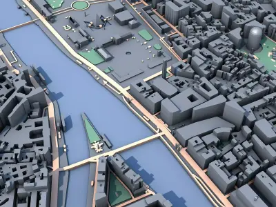 Louvre Museum Paris Iconic French Architecture 3D model