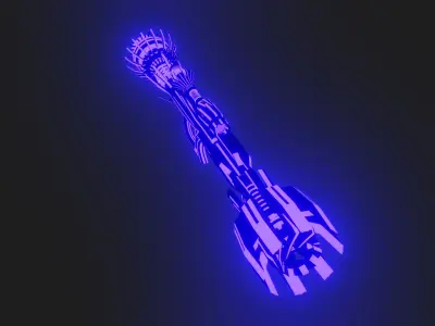 sciencefction cannon  3D model
