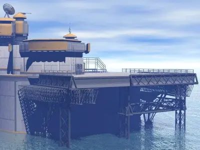 Processing Plant Station 3D model