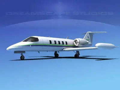 Gates Bombardier Learjet 35 V11 3D model